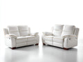 Relaxsofa Sets Kunstleder 165 x 98 x 102 cm - Creme-Braun - 2 Zweisitzer Relaxsofas für Wohnzimmer